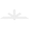 Ekena Millwork Kennewick Architectural Grade PVC Gable Bracket, 84"W x 28"H x 2"D x 6"F, 8/12 Pitch GBP084X28X0206KEN00 - alternate 2